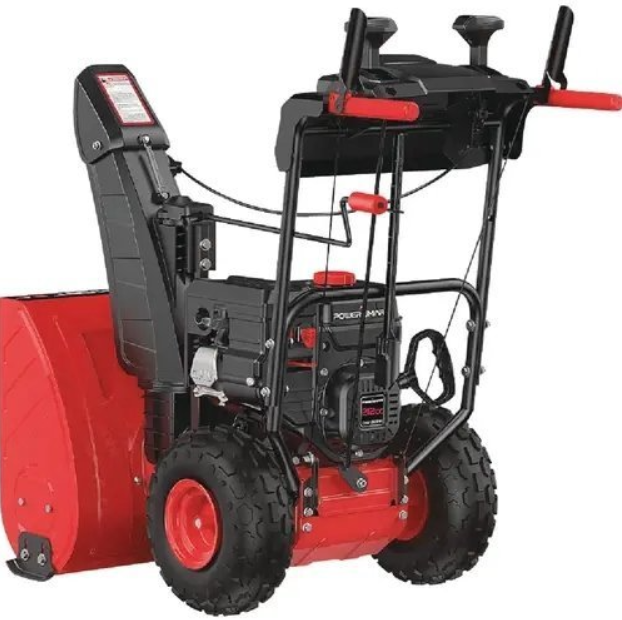 PowerSmart 26” 212cc Two Stage Gas Self Propelled Snow Blower with Electric Start