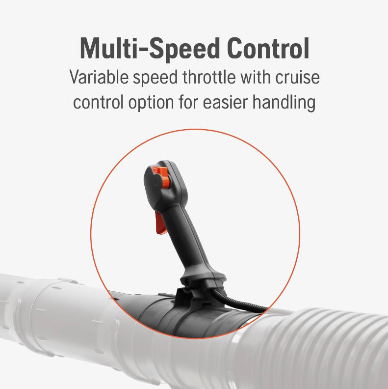 Husqvarna 580BTS Gas Backpack Leaf Blower – 75.6cc, 1000 CFM, 220 MPH