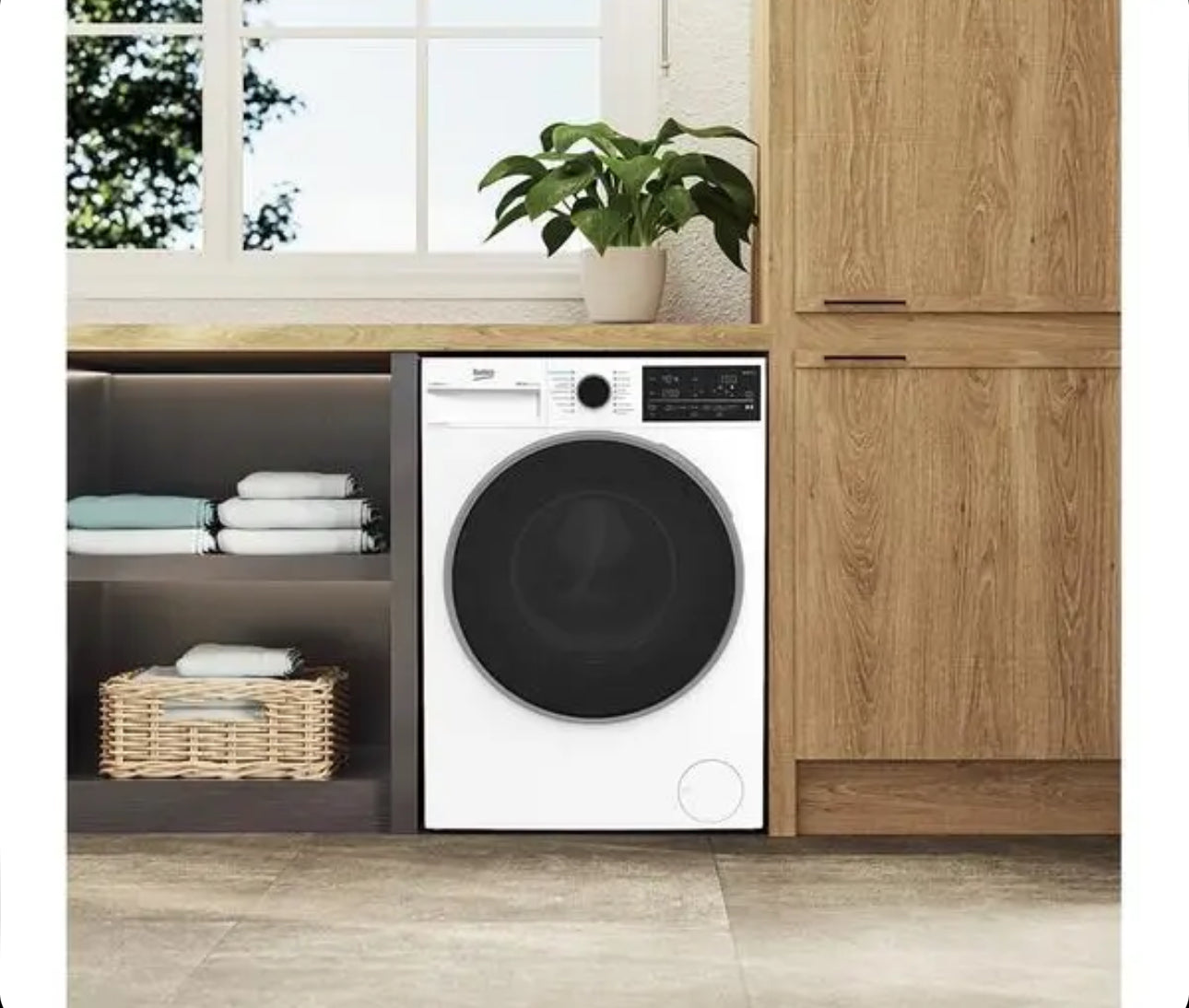 Beko Pro B3D512844UW WiFi-enabled 12 kg Washer Dryer