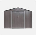 Metal garden shed with anchoring kit, 5.9m²