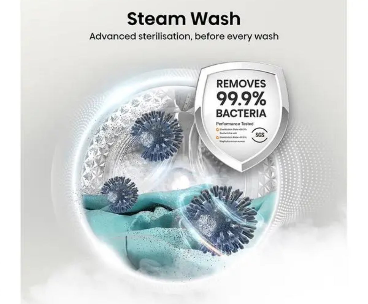 HISENSE 3S Series WiFi-enabled 8 kg 1400 Spin Washing Machine