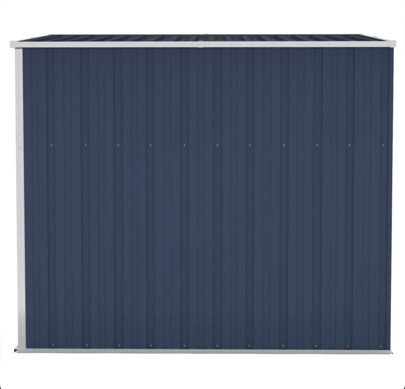 Brown wall-mounted garden shed 118x194x178 cm in galvanized steel