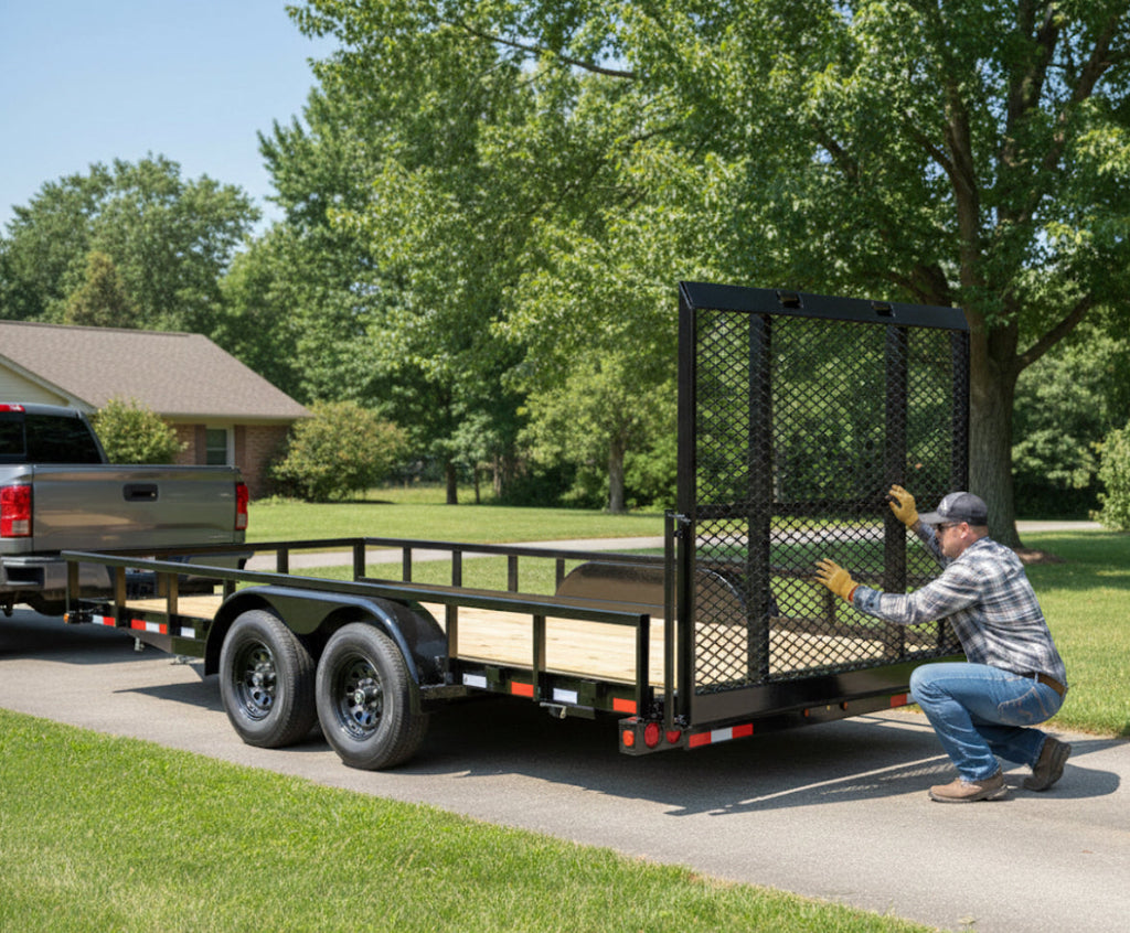 Big Tex Pro Series Tandem Axle Pipe Top Utility Trailer | 10PI