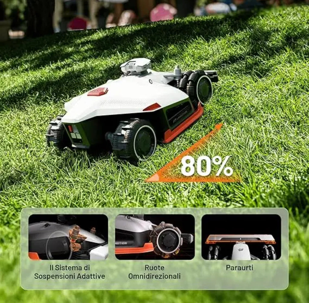 MAMMOTION LUBA 2 AWD 3000X Wireless Perimeter Robotic Lawnmower