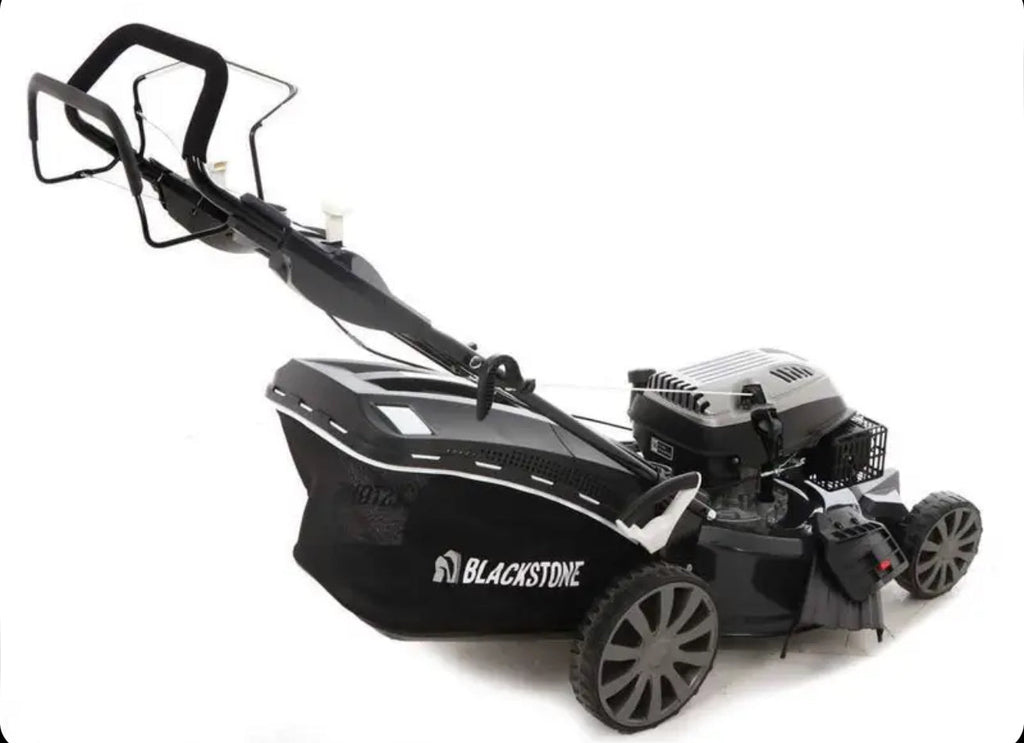 Blackstone SP530 Deluxe self-propelled lawnmower: collection, mulching, side discharge, rear discharge