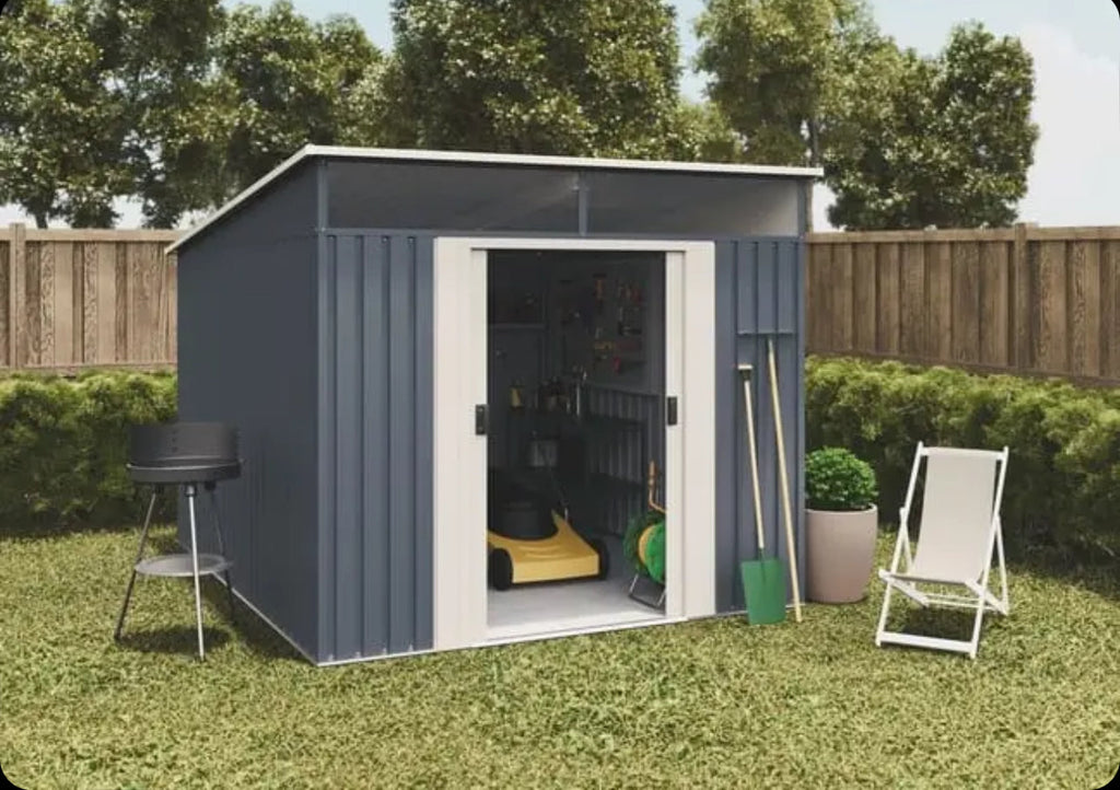 Slevik 6.6 m2 metal garden shed
