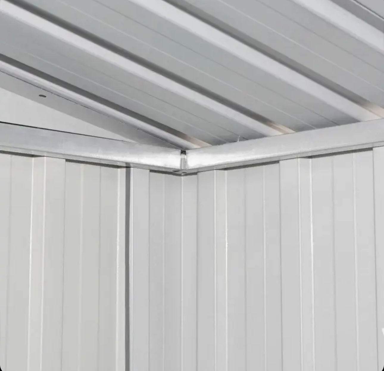 Brown steel garden shed 204x132x186 cm