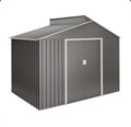 Lättsta 5.44m2 metal garden shed in premium metallic grey