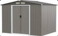 Garden Shed 260 x 207 x 181 cm Outdoor Sheds with 4 Shutters