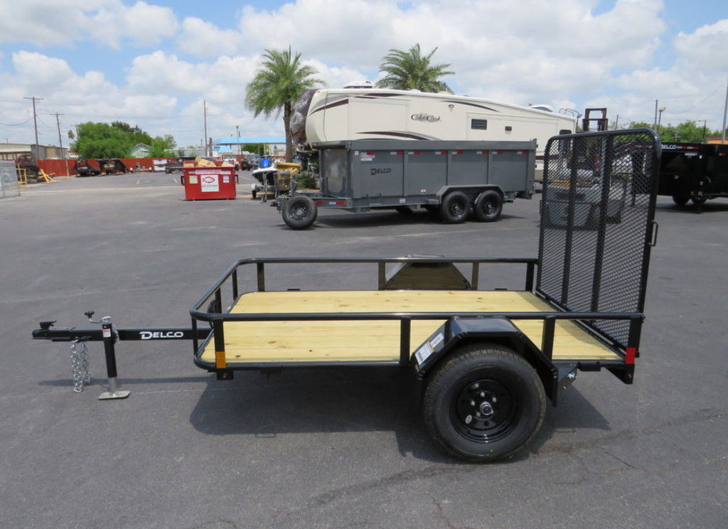 2026 Delco Trailers 5X8 Utility Trailer W/ Ramp Gate