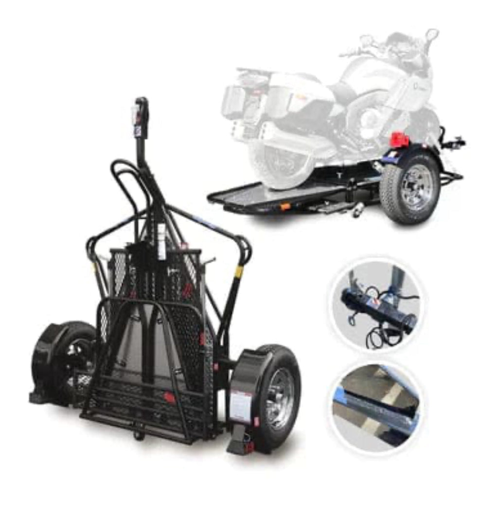 Single Ride-Up SRL Stand-Up™ Motorcycle Trailer