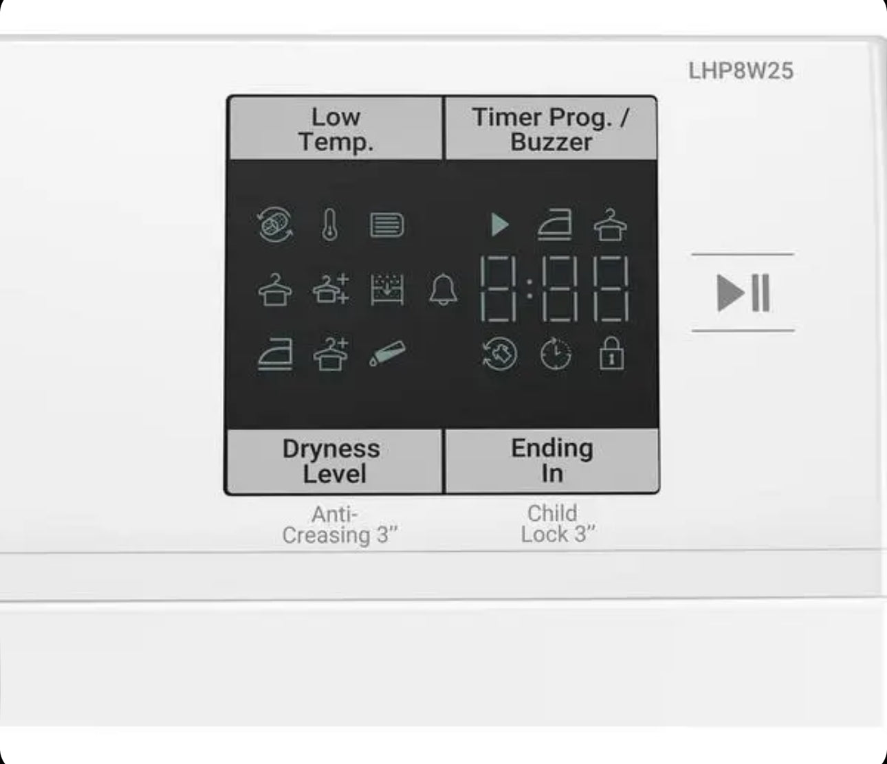 LOGIK LHP8W25 8 kg Heat Pump Tumble Dryer