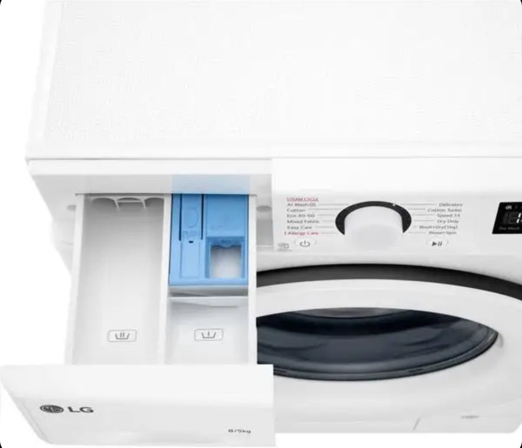 LG AI Direct Drive FCU385WWTL 8 kg Washer Dryer