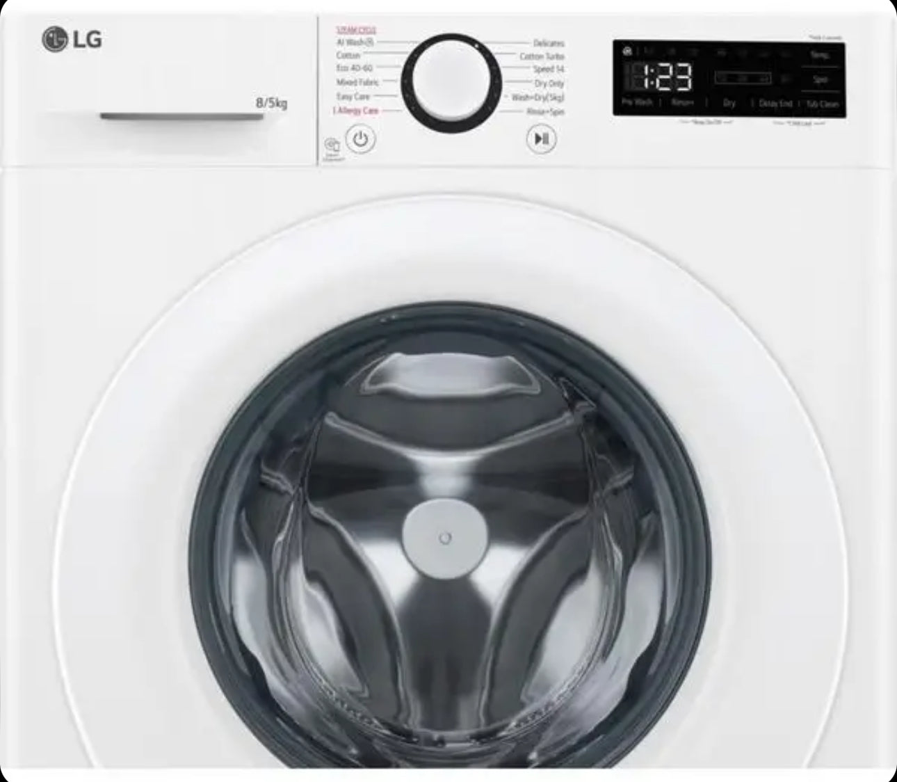 LG AI Direct Drive FCU385WWTL 8 kg Washer Dryer