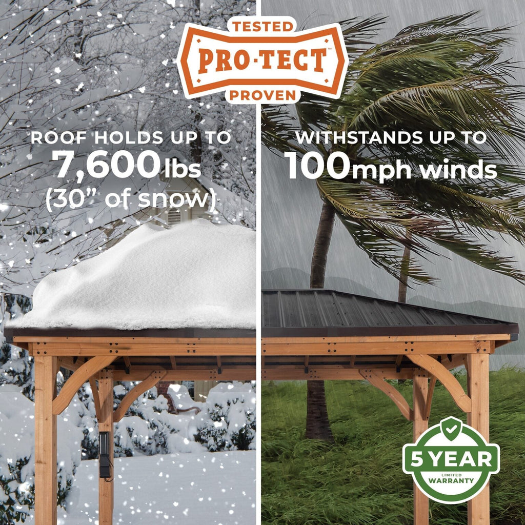 Cordova 14×10 Outdoor Gazebo with Steel Frame and Weather-Resistant Canopy