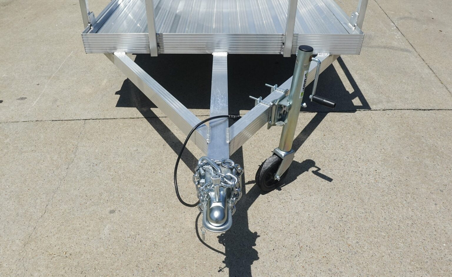 5′ x 10′ Aluminum Utility Trailer with Gate and Mag Wheels – 3500 lb Axle