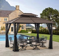 12 Ft. W x 10 Ft. D Steel Patio Gazebo